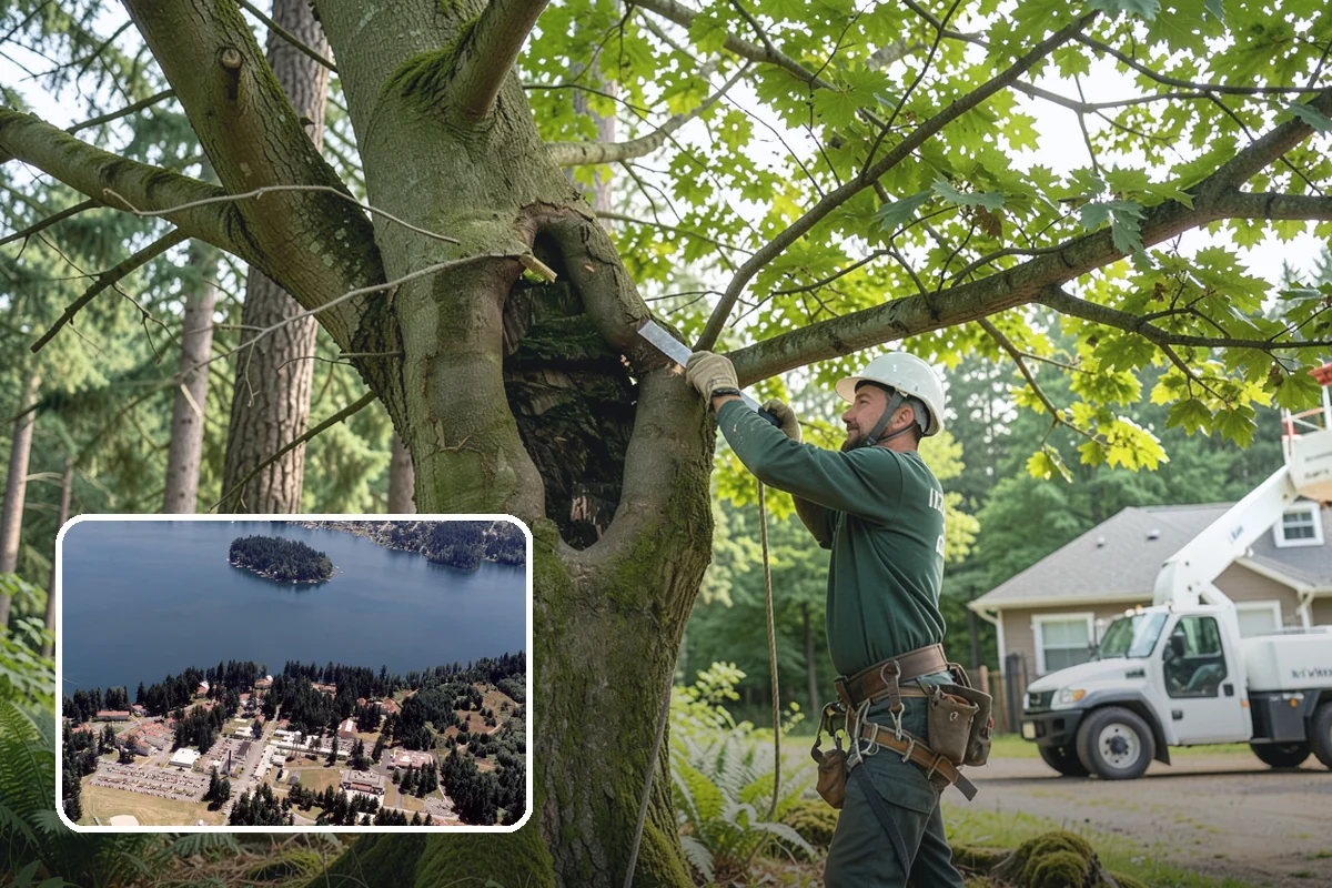 Tree dismantling / sectional removal in Lakewood, Pierce County, WA - Removes safety hazards and reduces liability