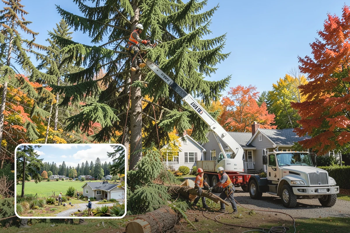 Tree dismantling / sectional removal in Lyman, Skagit County, WA - Removes safety hazards and reduces liability