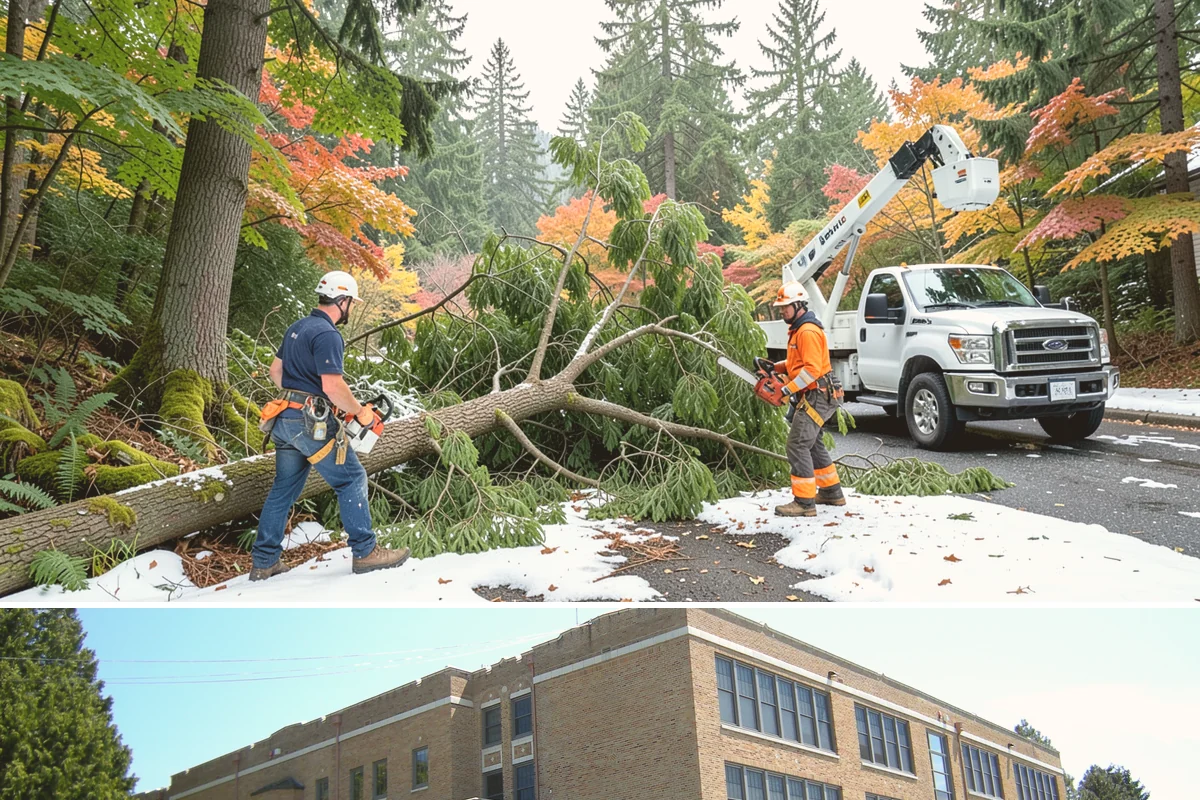 Tree dismantling / sectional removal in Maple Valley, King County, WA - Work can proceed year-round in the Puget Sound climate but may require extra safety precautions for hidden decay during wet...
