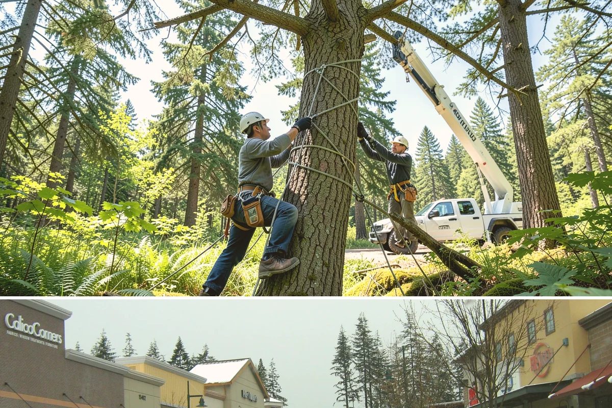 Tree dismantling / sectional removal in Mill Creek, Snohomish County, WA - Work can proceed year-round in the Puget Sound climate but may require extra safety precautions for hidden decay during wet...