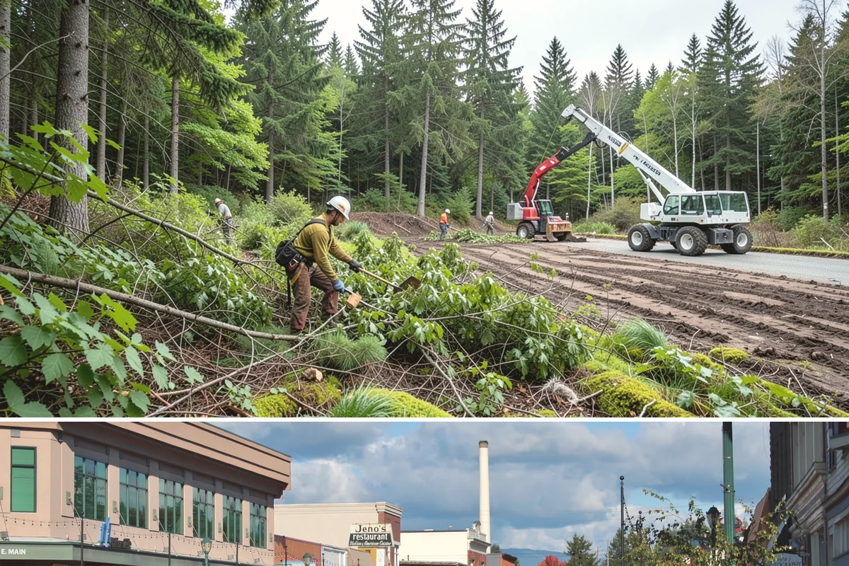 Tree dismantling / sectional removal in Monroe, Snohomish County, WA - Work can proceed year-round in the Puget Sound climate but may require extra safety precautions for hidden decay during wet...