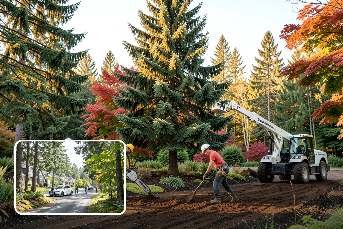 Tree dismantling / sectional removal in Normandy Park, King County, WA - Removes safety hazards and reduces liability