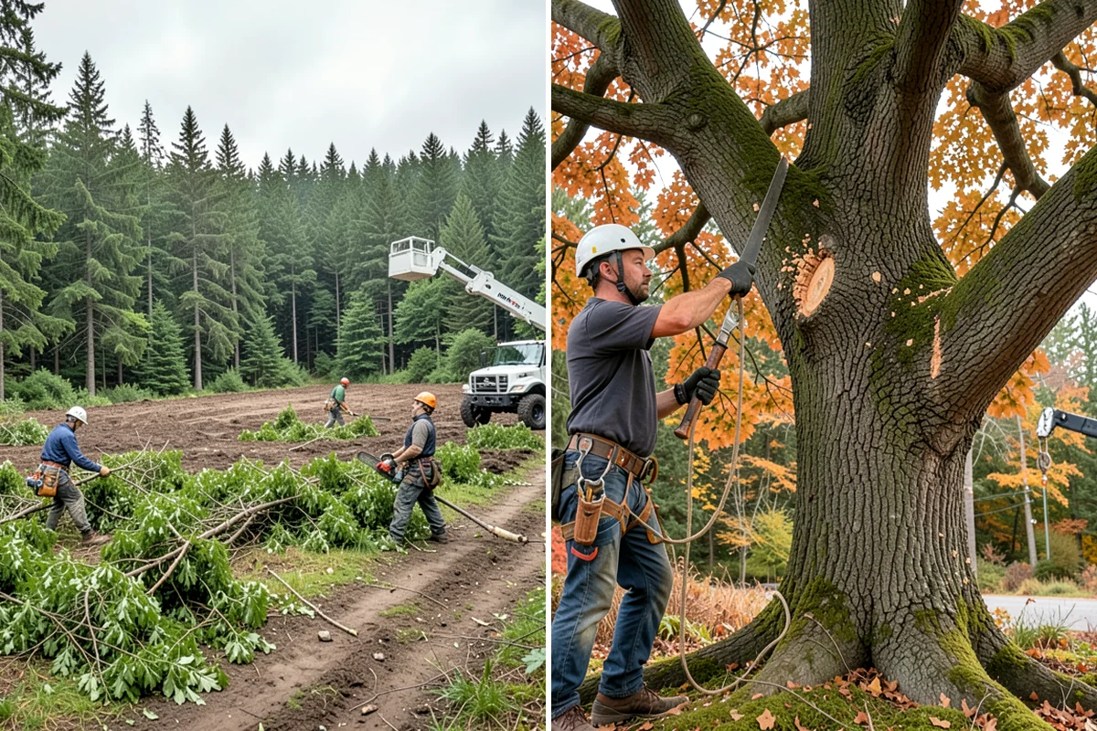 Tree dismantling / sectional removal in Normandy Park, King County, WA - On-site assessment and hazard evaluation