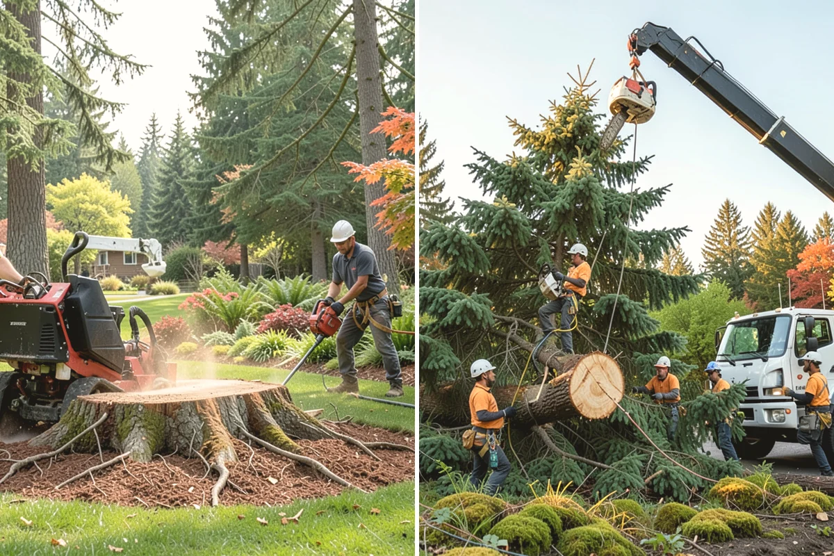 Tree dismantling / sectional removal in North Bend, King County, WA - On-site assessment and hazard evaluation