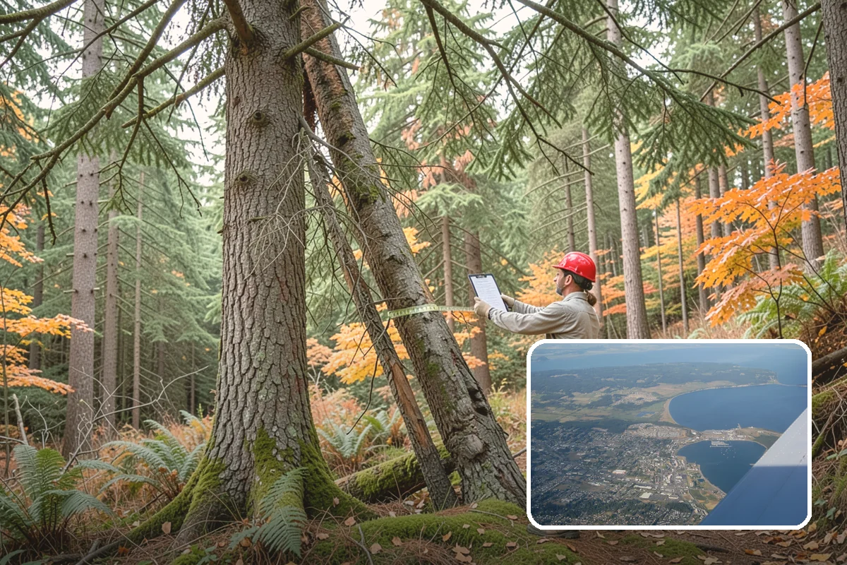 Tree dismantling / sectional removal in Oak Harbor, Island County, WA - Removes safety hazards and reduces liability