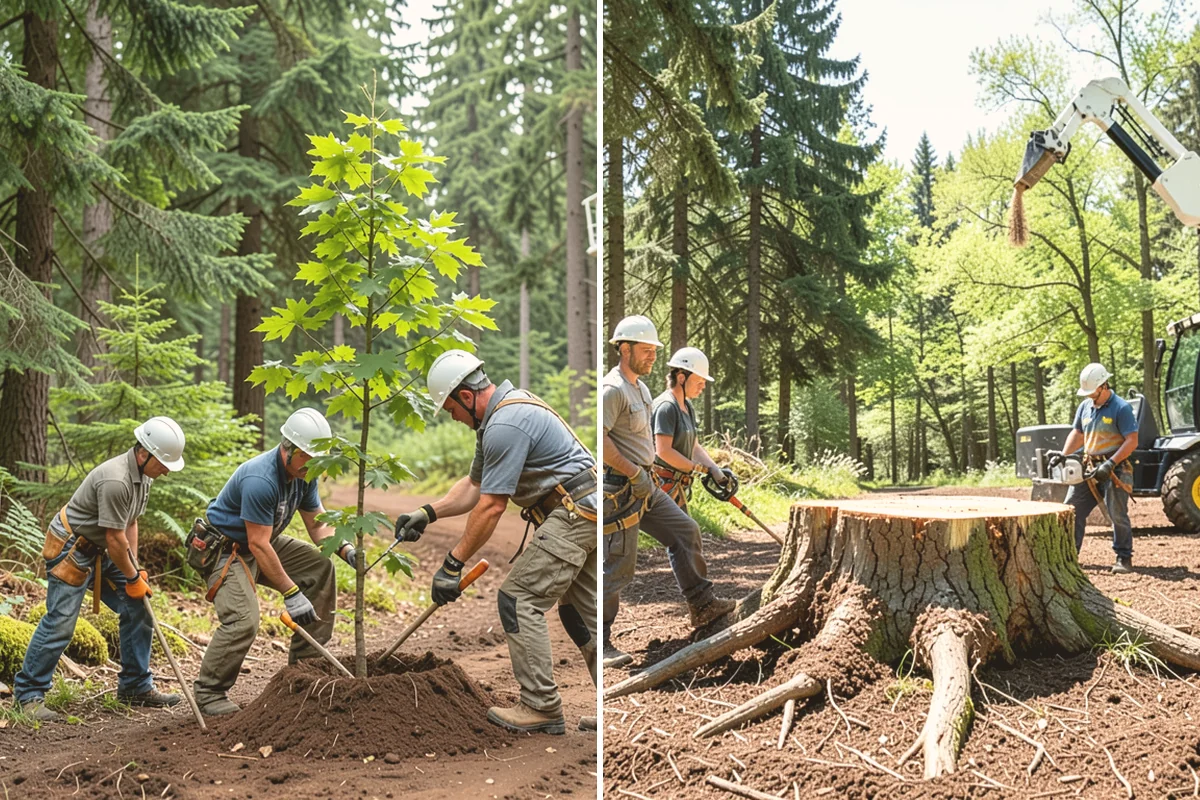 Tree dismantling / sectional removal in Orting, Pierce County, WA - On-site assessment and hazard evaluation