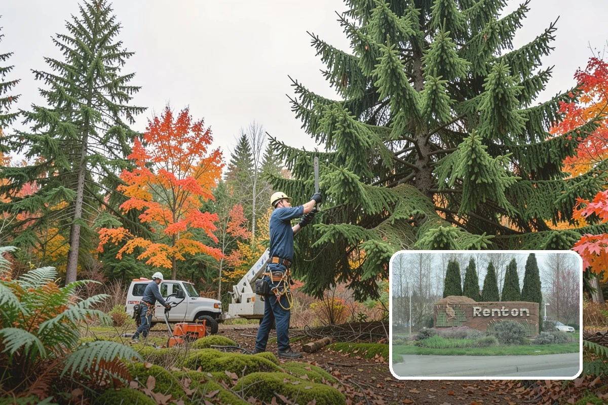 Tree dismantling / sectional removal in Renton, King County, WA - Removes safety hazards and reduces liability