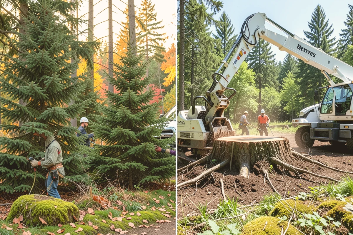 Tree dismantling / sectional removal in Sammamish, King County, WA - On-site assessment and hazard evaluation