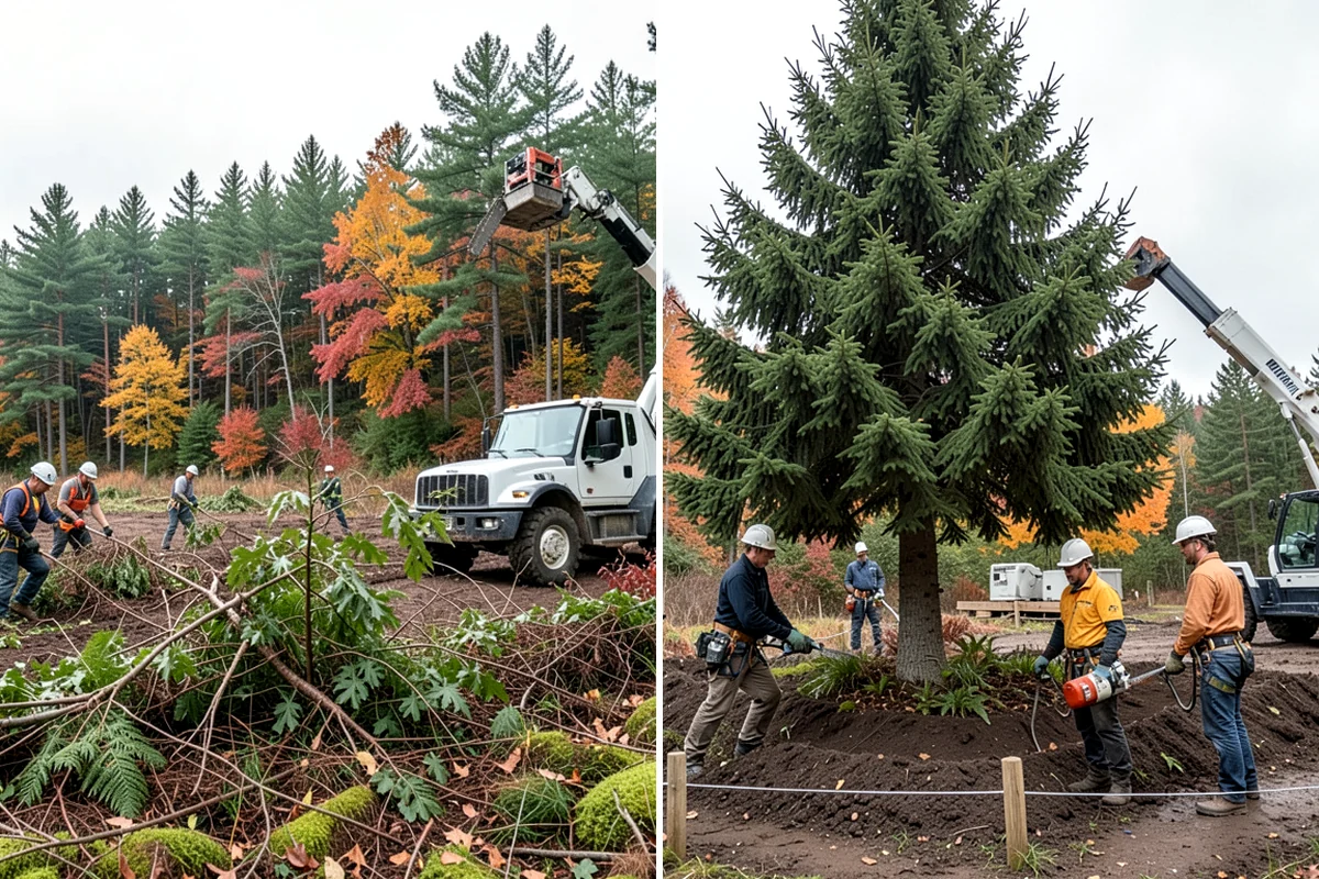 Tree dismantling / sectional removal in SeaTac, King County, WA - On-site assessment and hazard evaluation