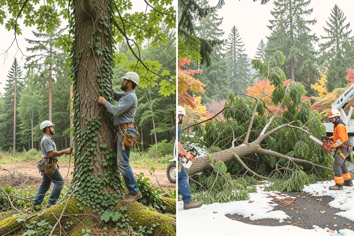 Tree dismantling / sectional removal in Snohomish, Snohomish County, WA - On-site assessment and hazard evaluation