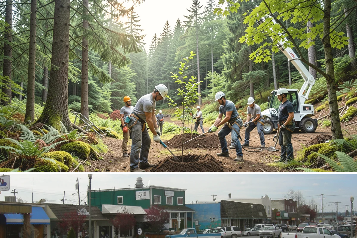 Tree dismantling / sectional removal in Stanwood, Snohomish County, WA - Work can proceed year-round in the Puget Sound climate but may require extra safety precautions for hidden decay during wet...