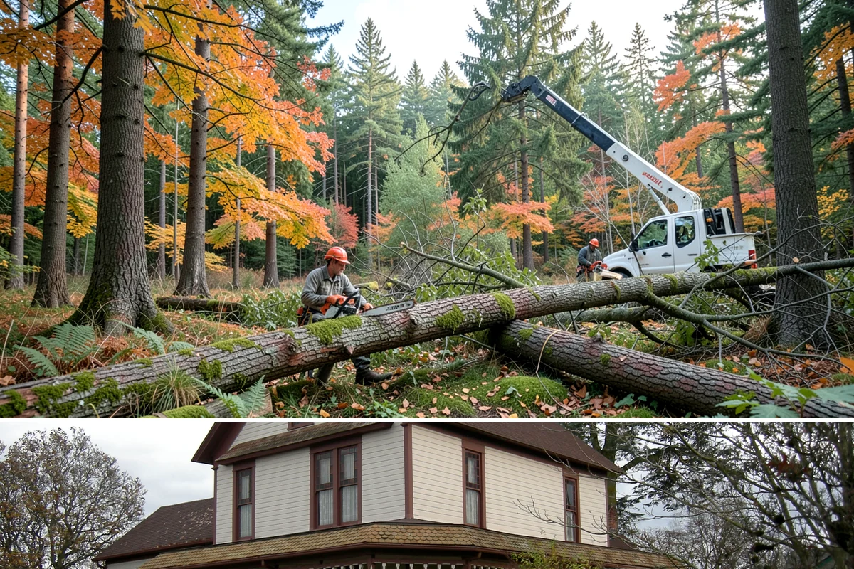 Tree dismantling / sectional removal in Sumner, Pierce County, WA - Work can proceed year-round in the Puget Sound climate but may require extra safety precautions for hidden decay during wet...