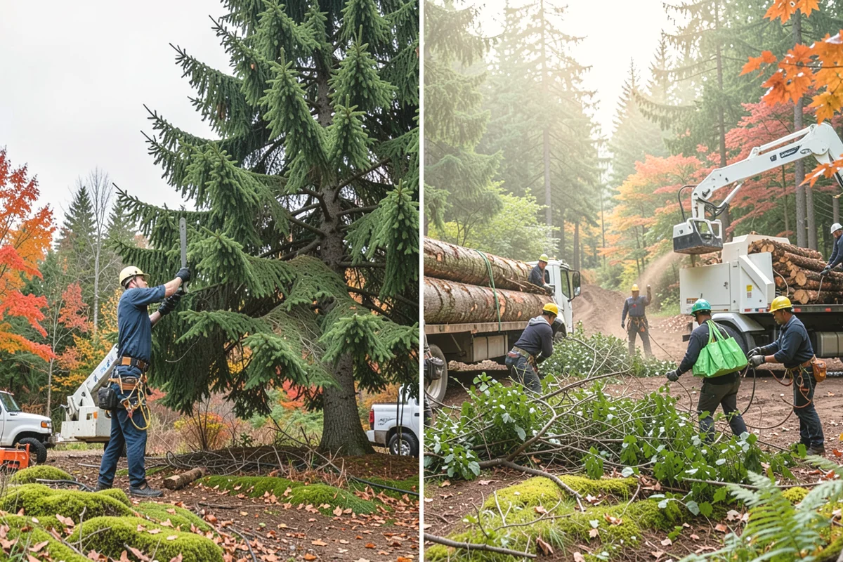 Tree dismantling / sectional removal in Tukwila, King County, WA - On-site assessment and hazard evaluation