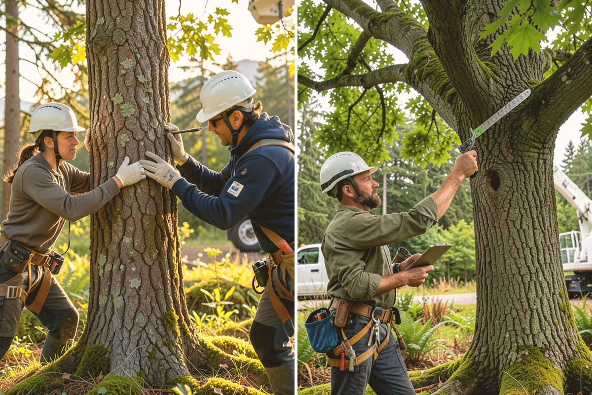 Tree Evaluations in Langley, Island County, WA - Gather site and tree information