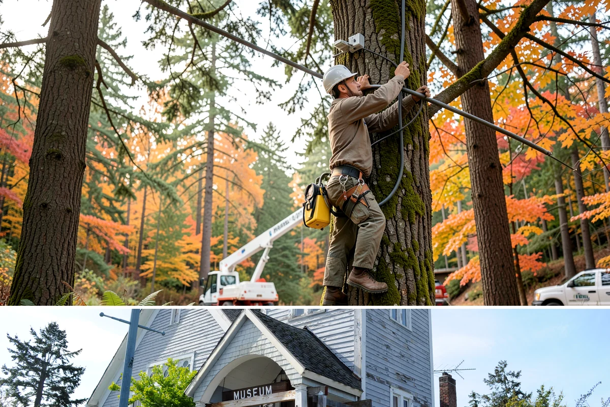 Tree Evaluations in Steilacoom, Pierce County, WA - Evaluations can be performed year-round in the Puget Sound climate but are often scheduled outside peak storm seasons to ensure...