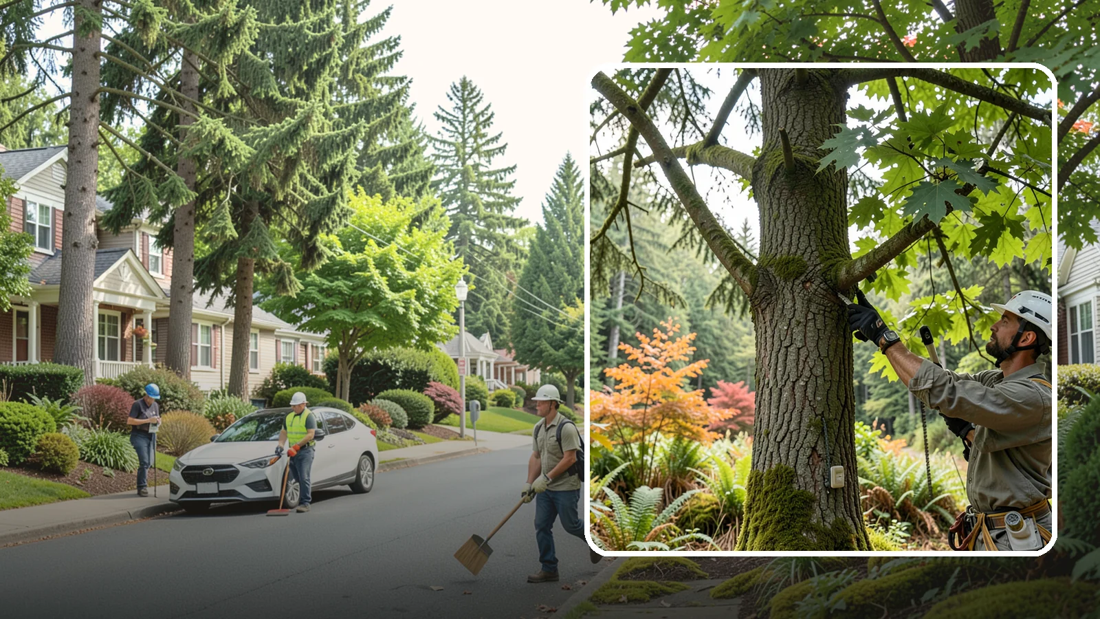Tree health inspection in Beaux Arts Village, King County, WA - A professional evaluation of a tree's overall condition.
