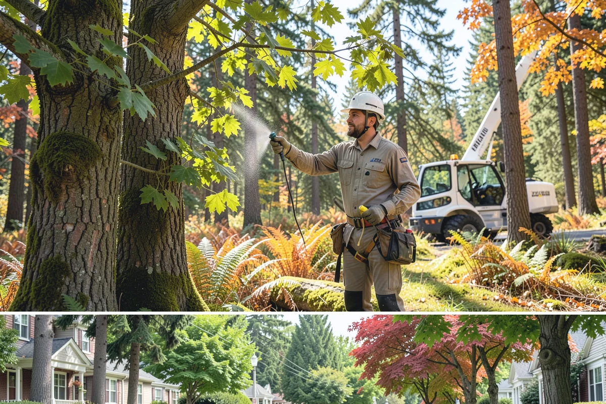 Tree health inspection in Beaux Arts Village, King County, WA - This inspection can be performed year-round in the Puget Sound climate but may require air excavation tools during wet seasons to...