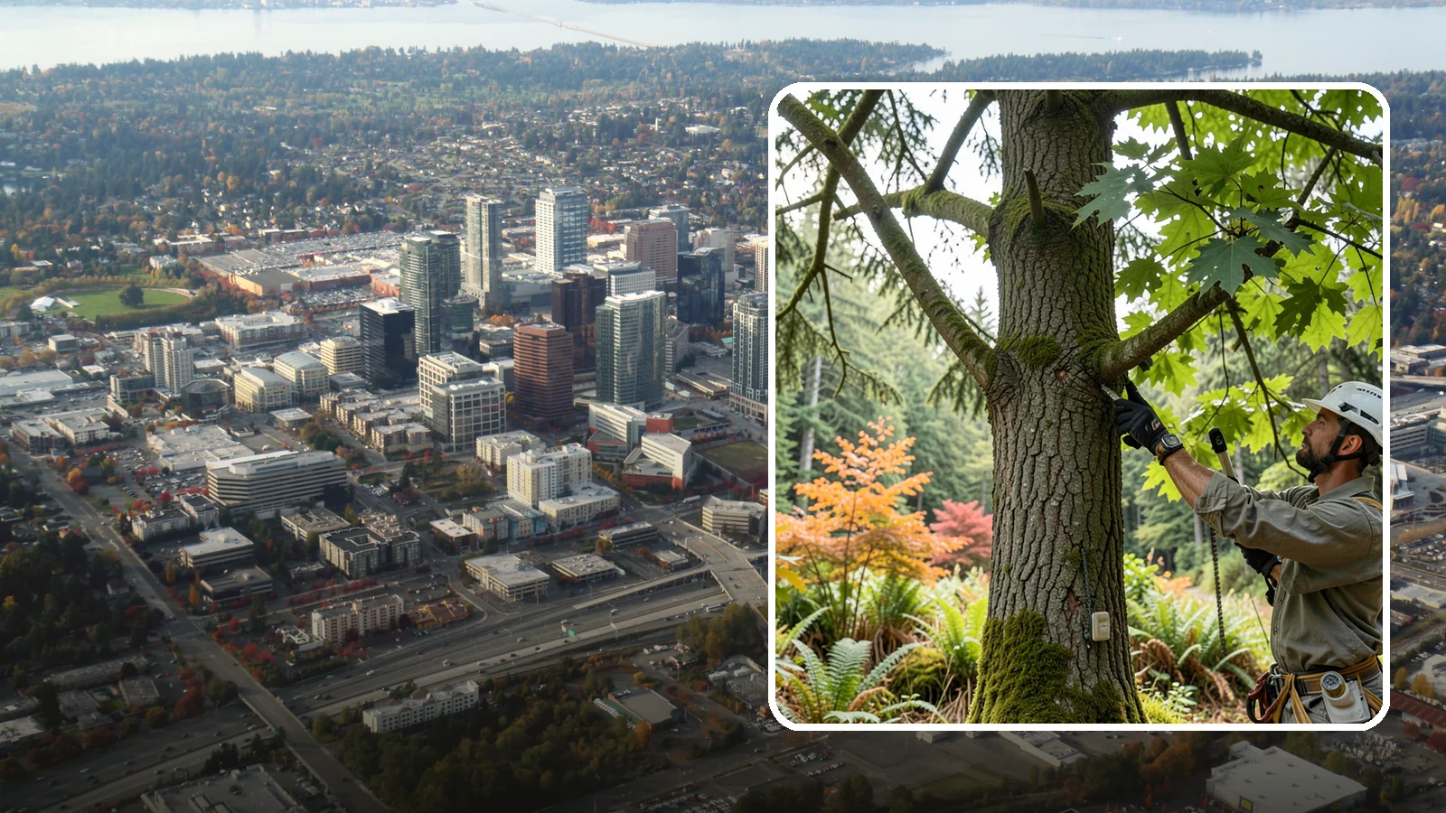 Tree health inspection in Bellevue, King County, WA - A professional evaluation of a tree's overall condition.