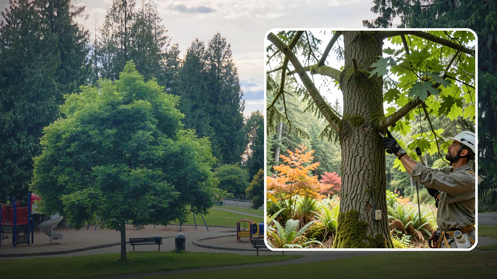 Tree health inspection in Bonney Lake, Pierce County, WA - A professional evaluation of a tree's overall condition.