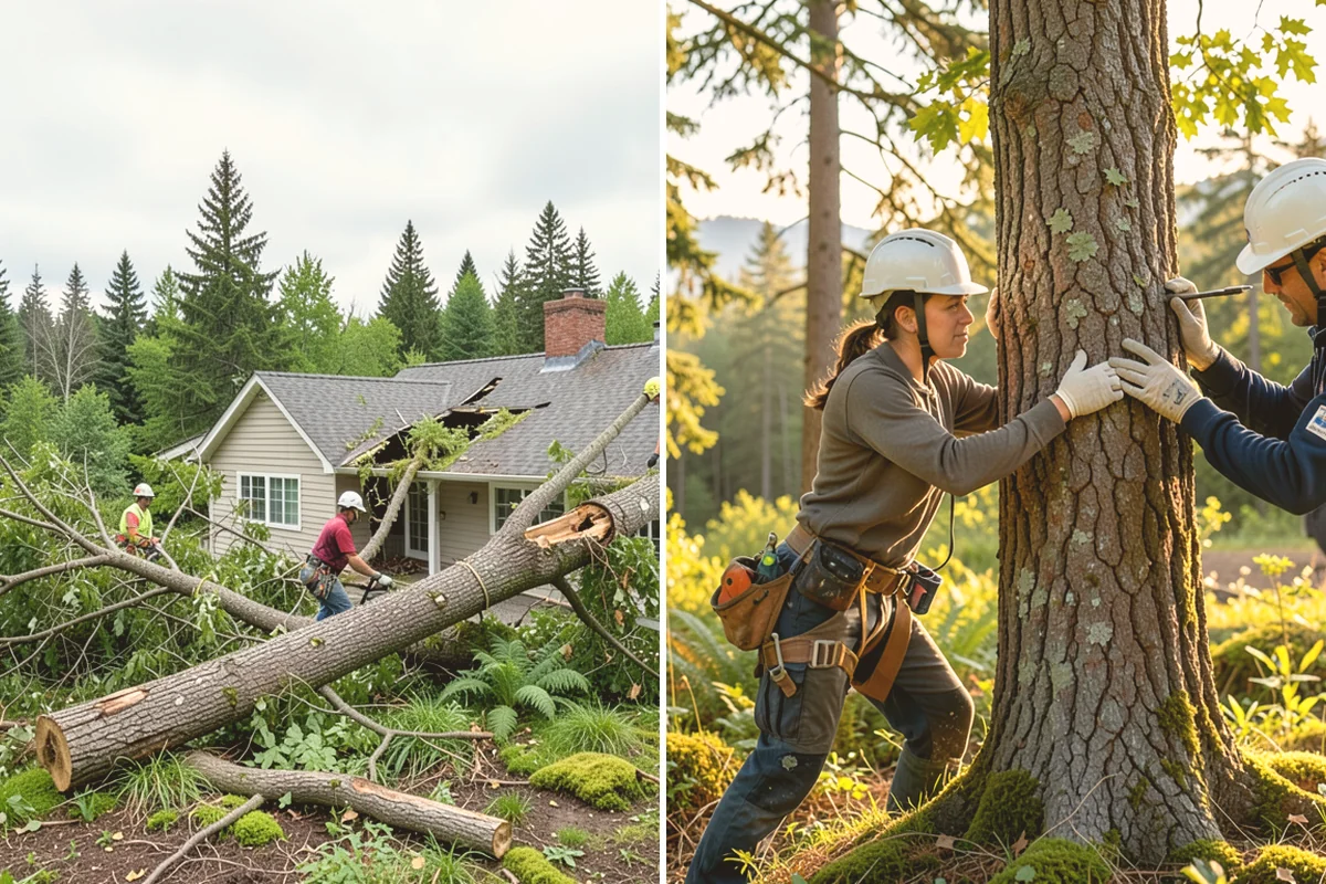 Tree health inspection in Bothell, King County, WA - Inspect the tree and its site