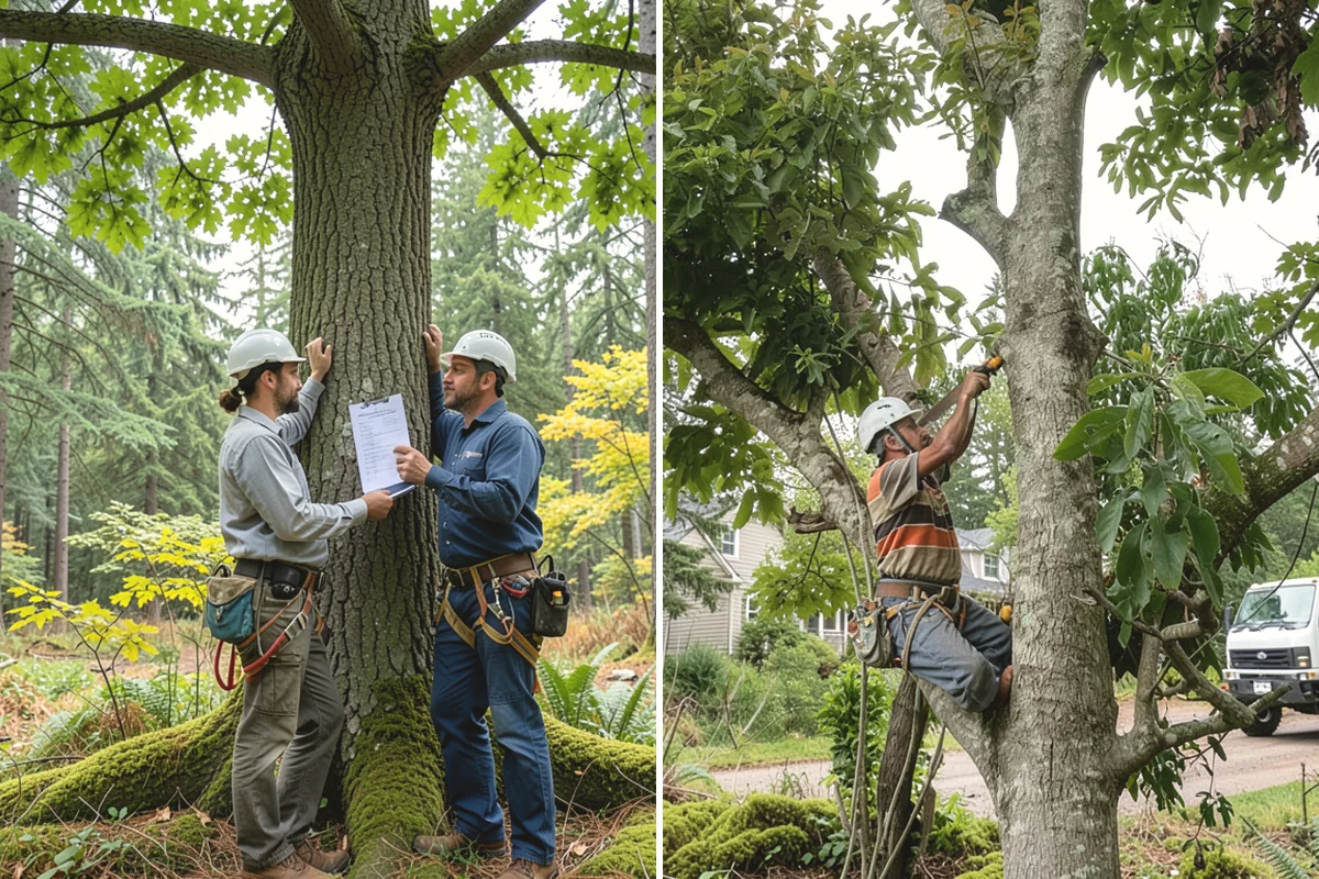 Tree health inspection in Burlington, Skagit County, WA - Inspect the tree and its site