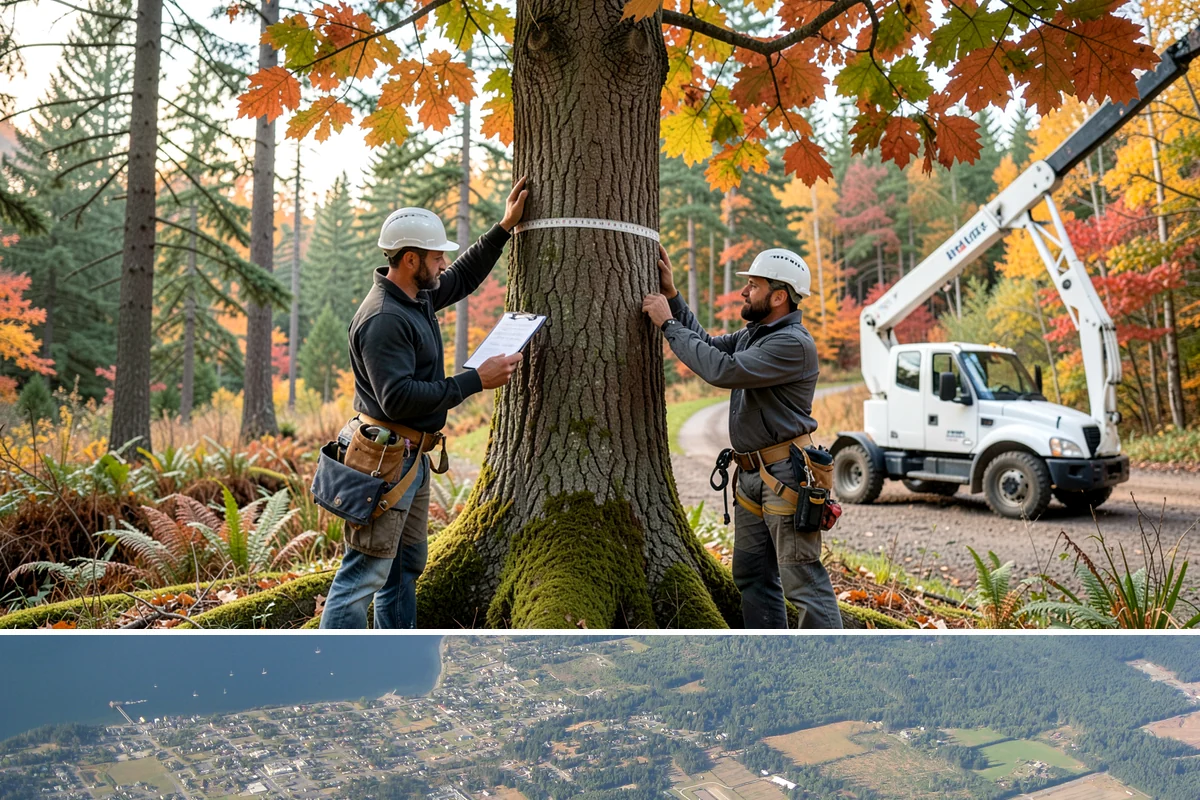 Tree health inspection in Coupeville, Island County, WA - This inspection can be performed year-round in the Puget Sound climate but may require air excavation tools during wet seasons to...