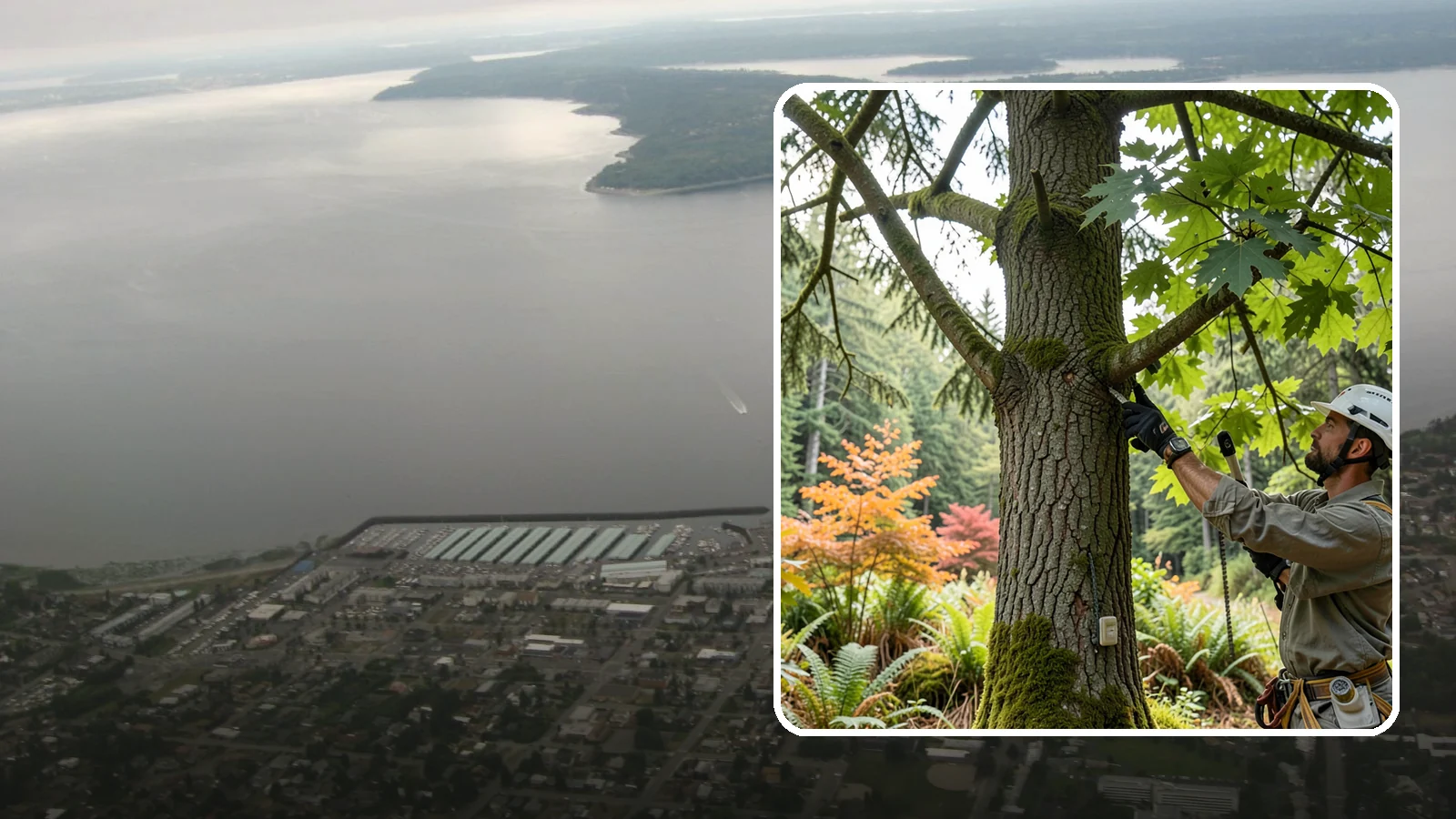 Tree health inspection in Des Moines, King County, WA - A professional evaluation of a tree's overall condition.