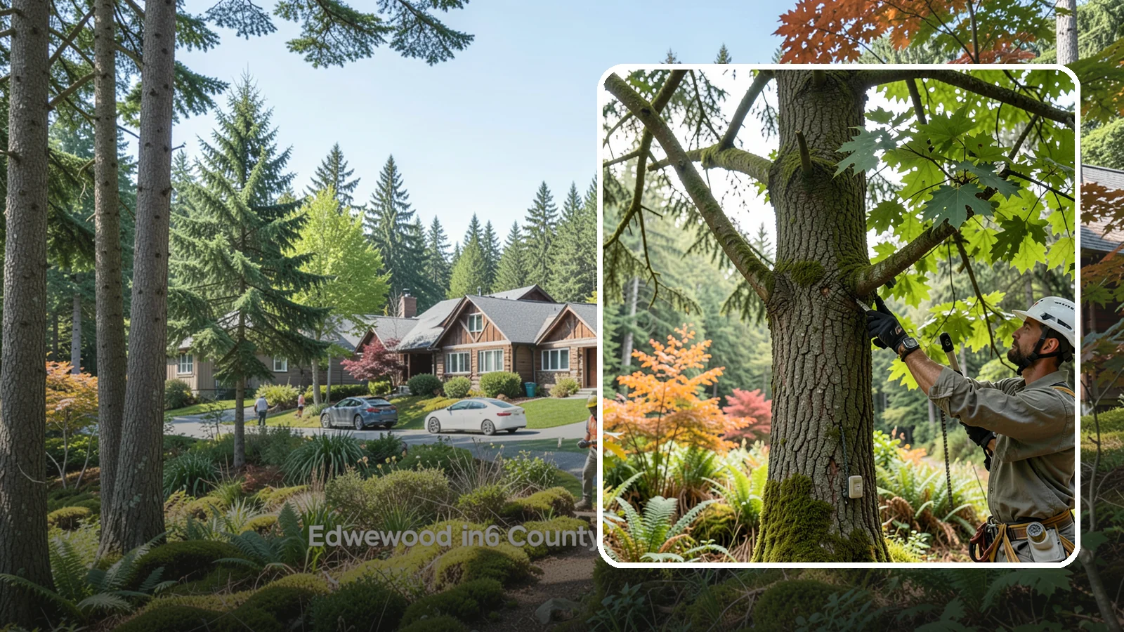 Tree health inspection in Edgewood, Pierce County, WA - A professional evaluation of a tree's overall condition.