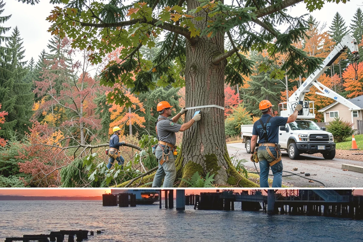 Tree health inspection in Edmonds, Snohomish County, WA - This inspection can be performed year-round in the Puget Sound climate but may require air excavation tools during wet seasons to...