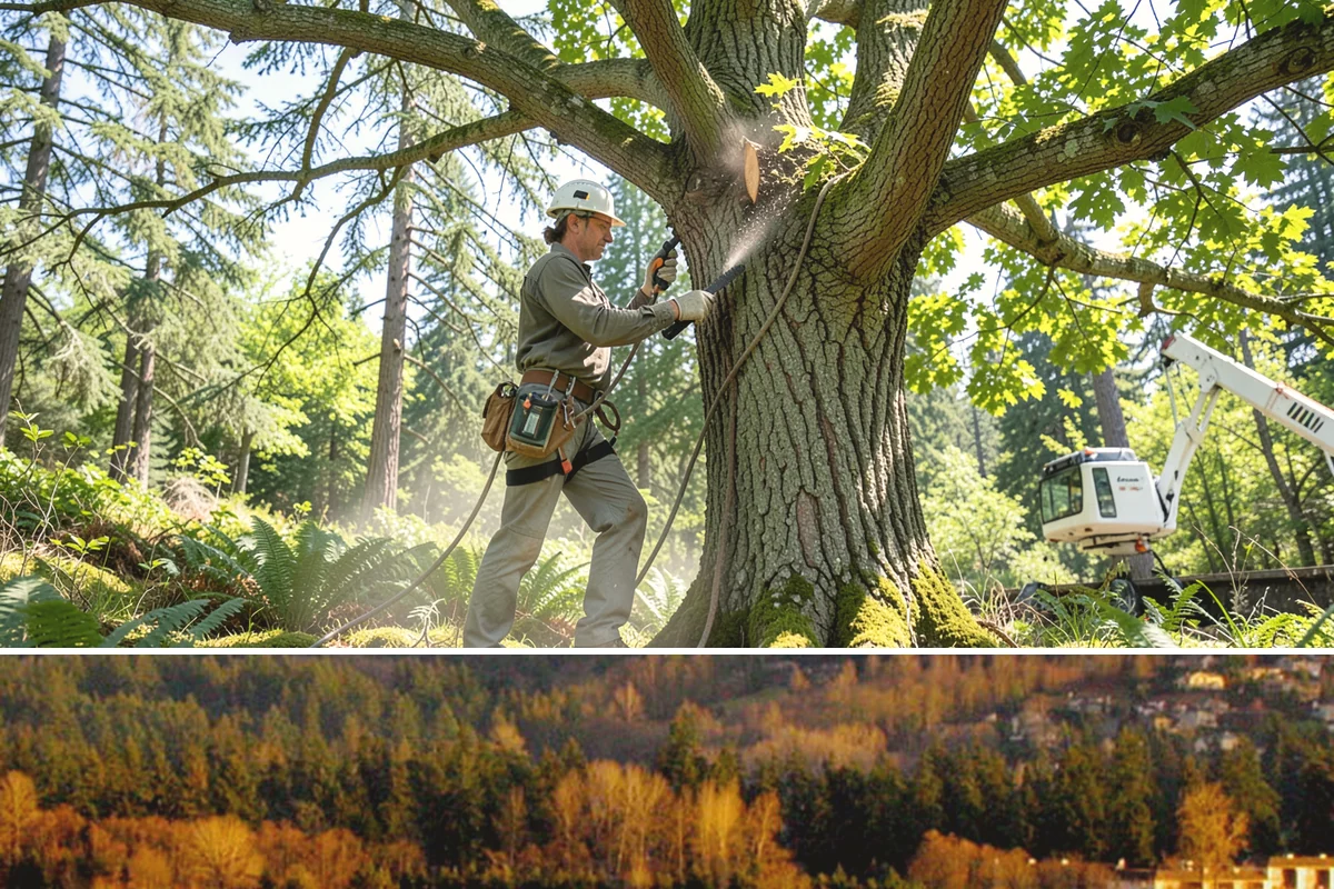 Tree health inspection in Kenmore, King County, WA - This inspection can be performed year-round in the Puget Sound climate but may require air excavation tools during wet seasons to...