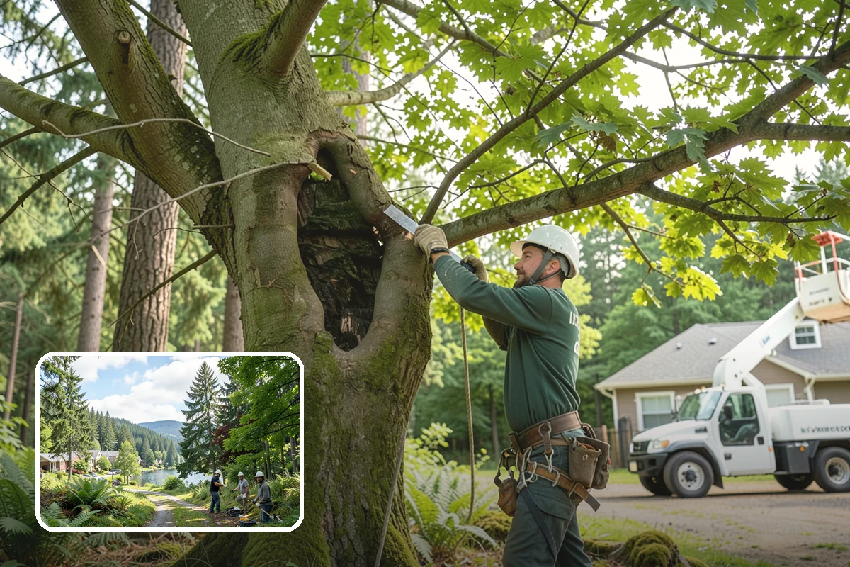 Tree health inspection in Lake Forest Park, King County, WA - Supports long-term tree health and stability