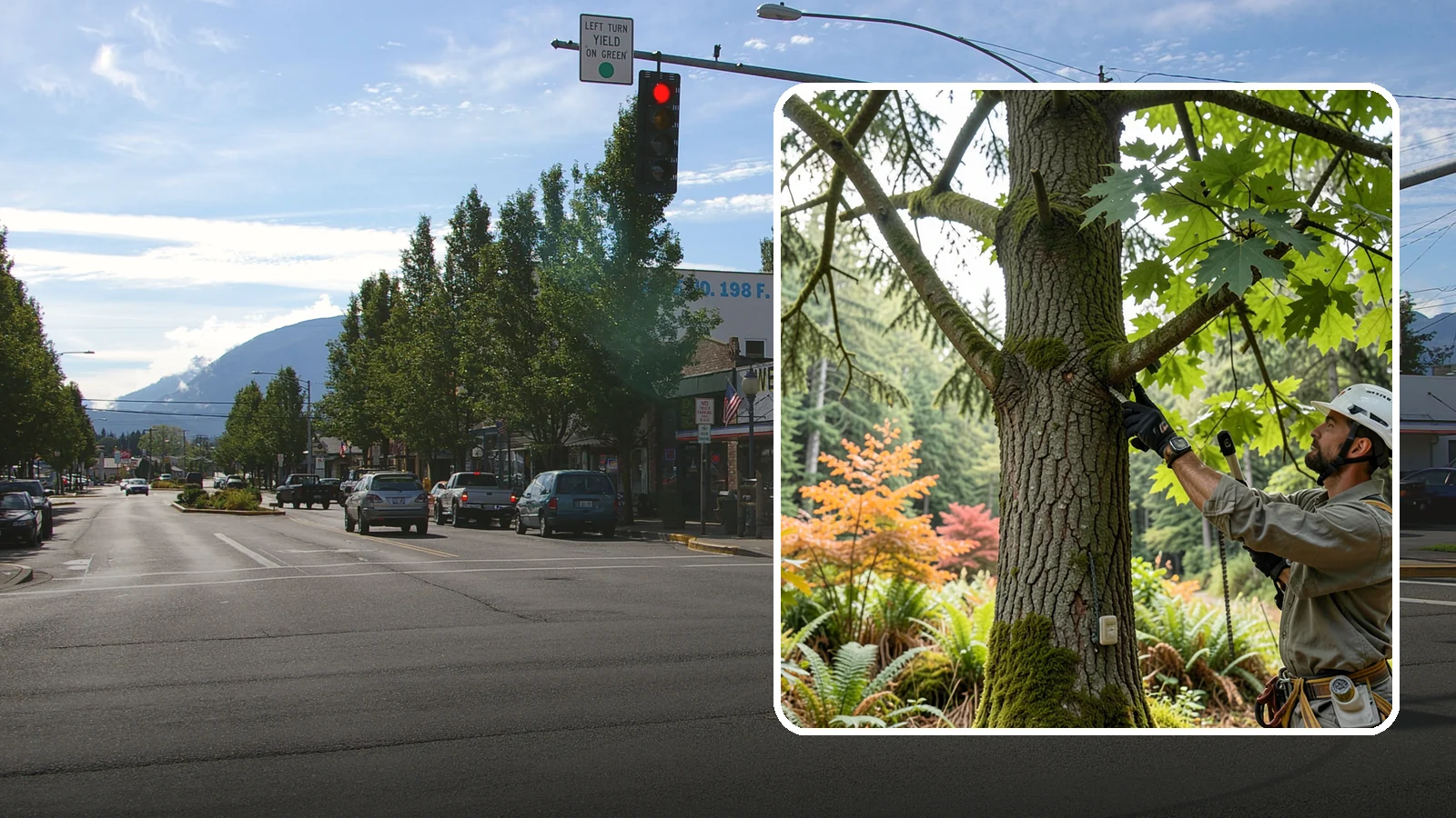 Tree health inspection in North Bend, King County, WA - A professional evaluation of a tree's overall condition.