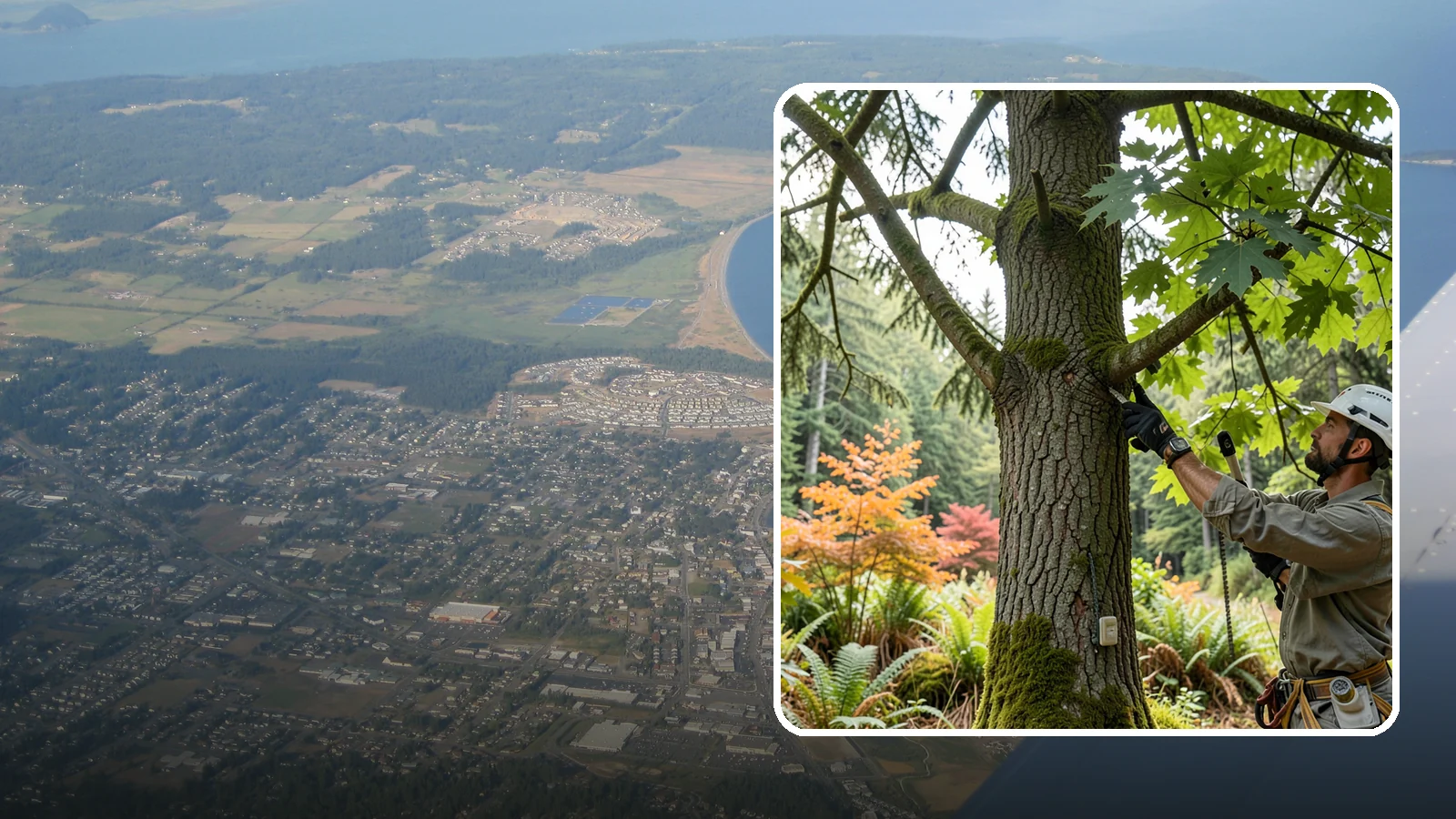 Tree health inspection in Oak Harbor, Island County, WA - A professional evaluation of a tree's overall condition.