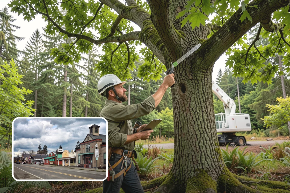 Tree health inspection in Roy, Pierce County, WA - Supports long-term tree health and stability