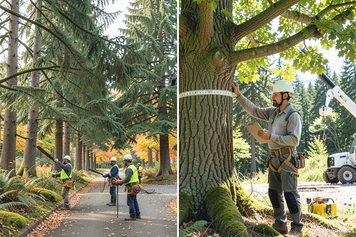 Tree health inspection in Roy, Pierce County, WA - Inspect the tree and its site