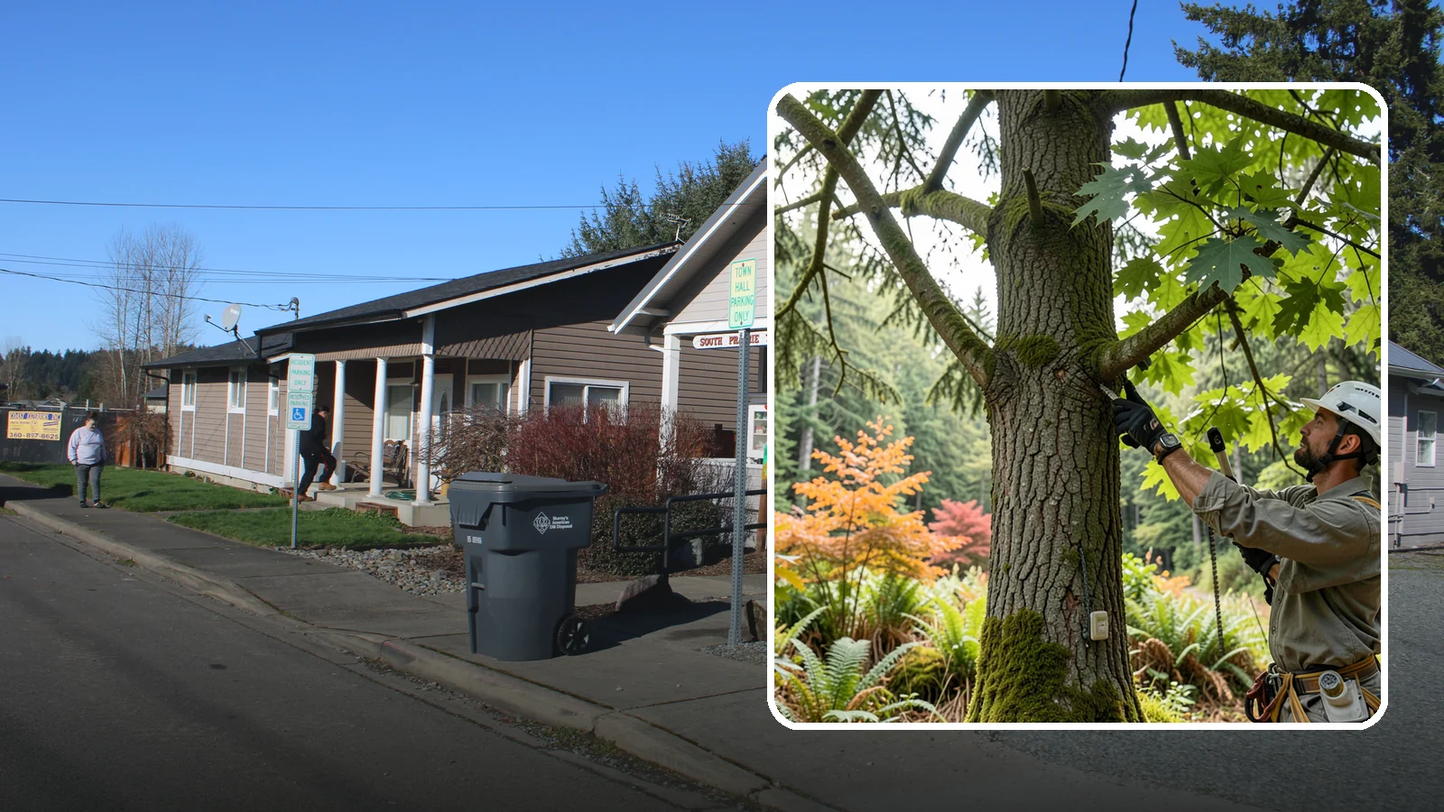 Tree health inspection in South Prairie, Pierce County, WA - A professional evaluation of a tree's overall condition.