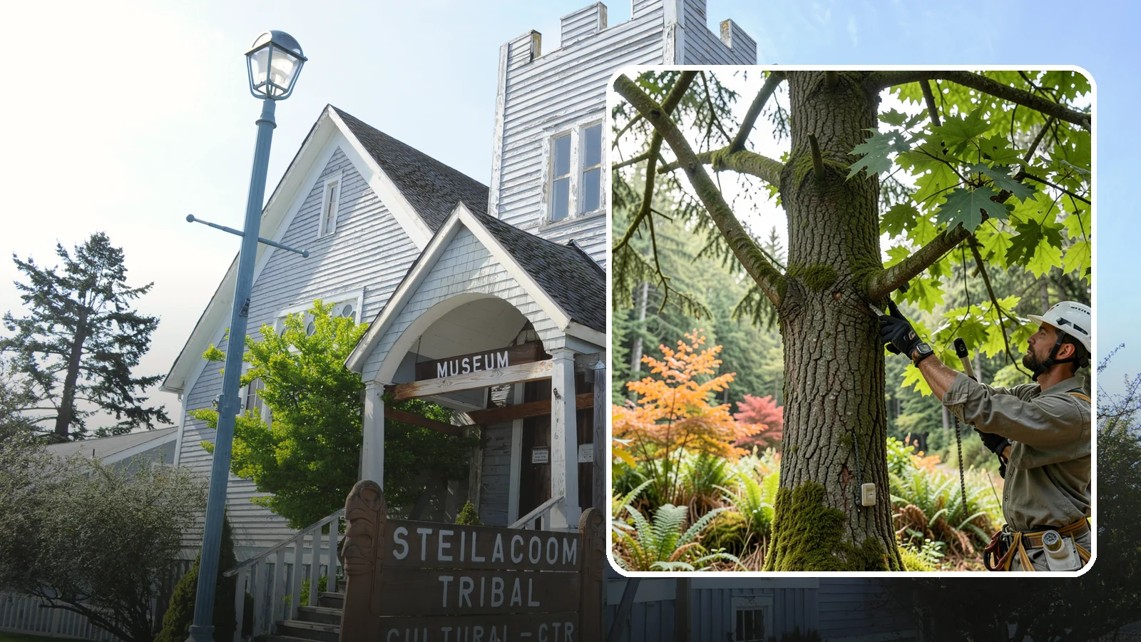 Tree health inspection in Steilacoom, Pierce County, WA - A professional evaluation of a tree's overall condition.