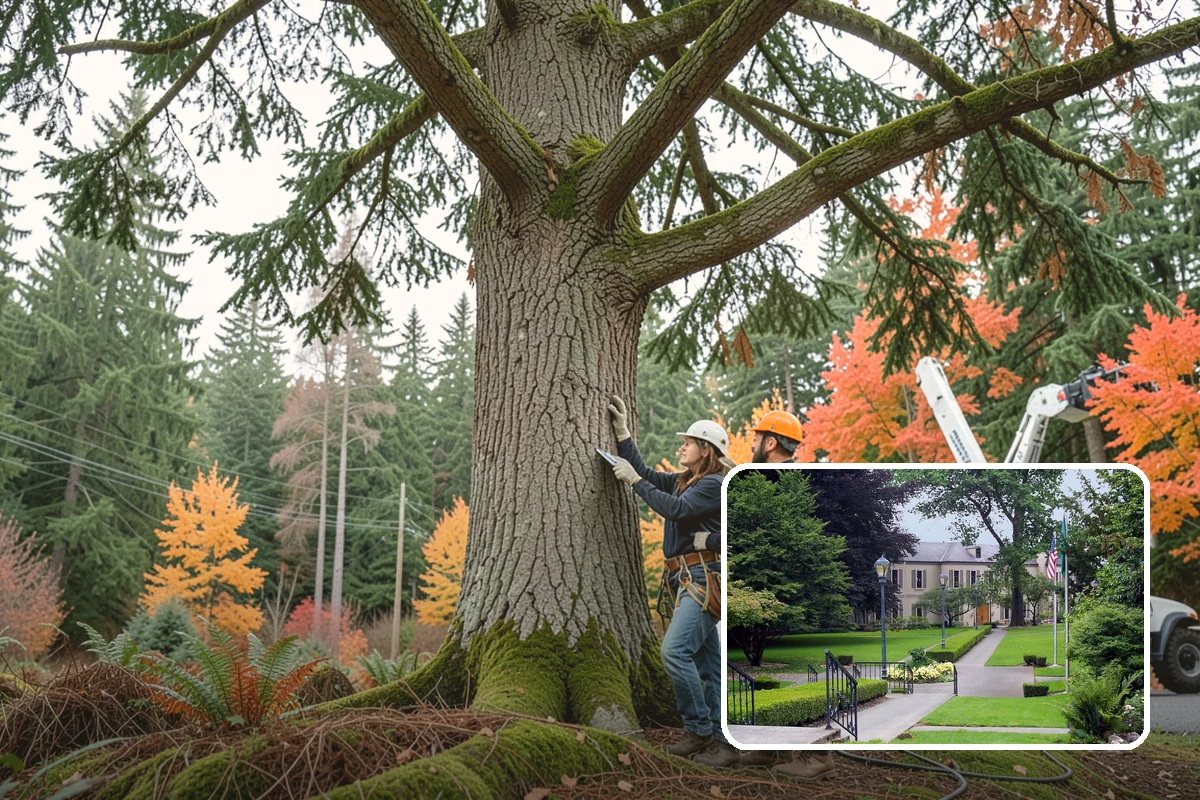 Tree health inspection in Woodinville, King County, WA - Supports long-term tree health and stability