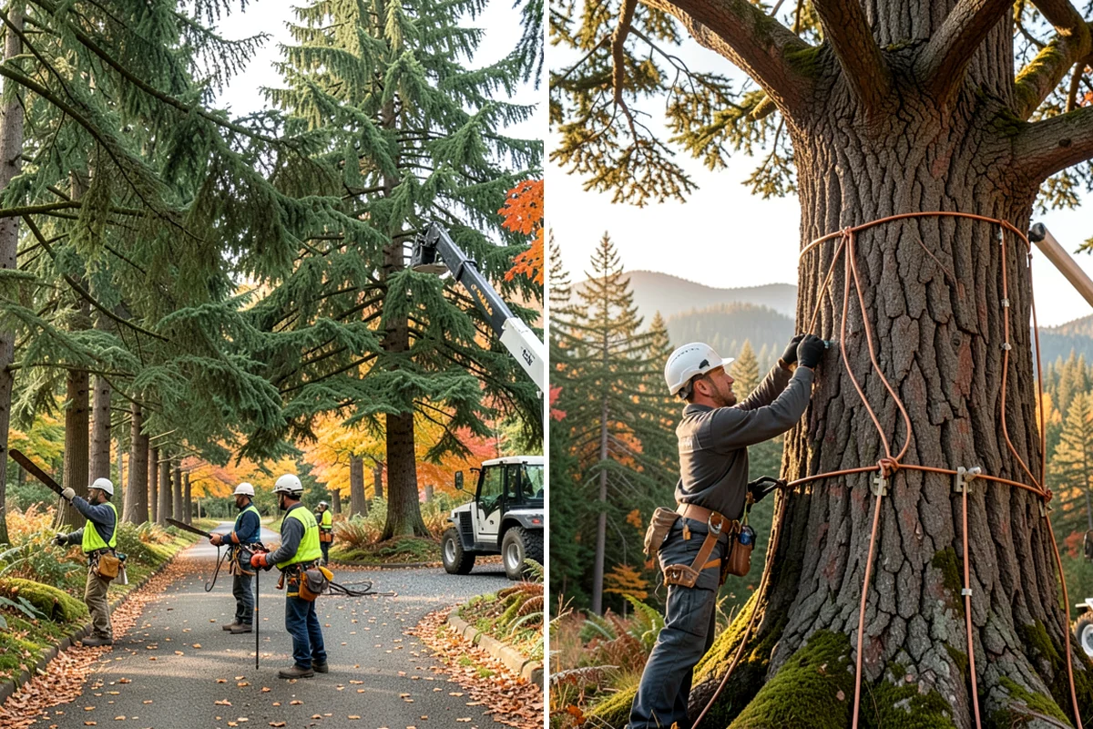 Tree inventory and tagging in Arlington, Snohomish County, WA - Inspect the tree and its site