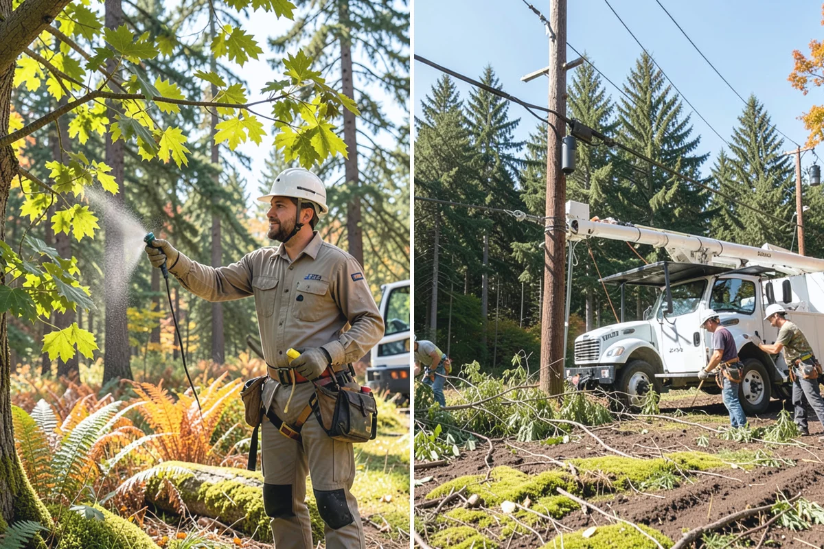 Tree inventory and tagging in Auburn, King County, WA - Inspect the tree and its site