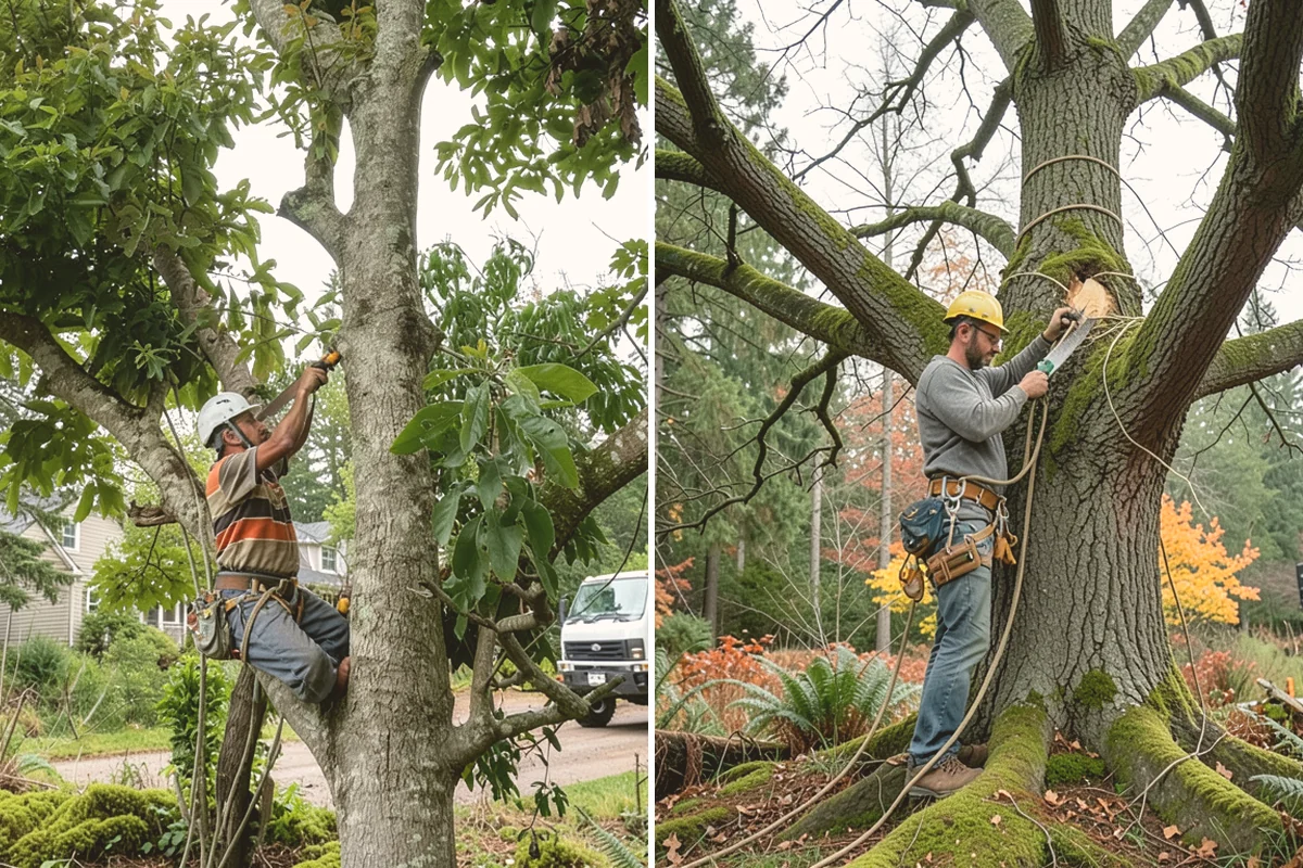 Tree inventory and tagging in Bellevue, King County, WA - Inspect the tree and its site