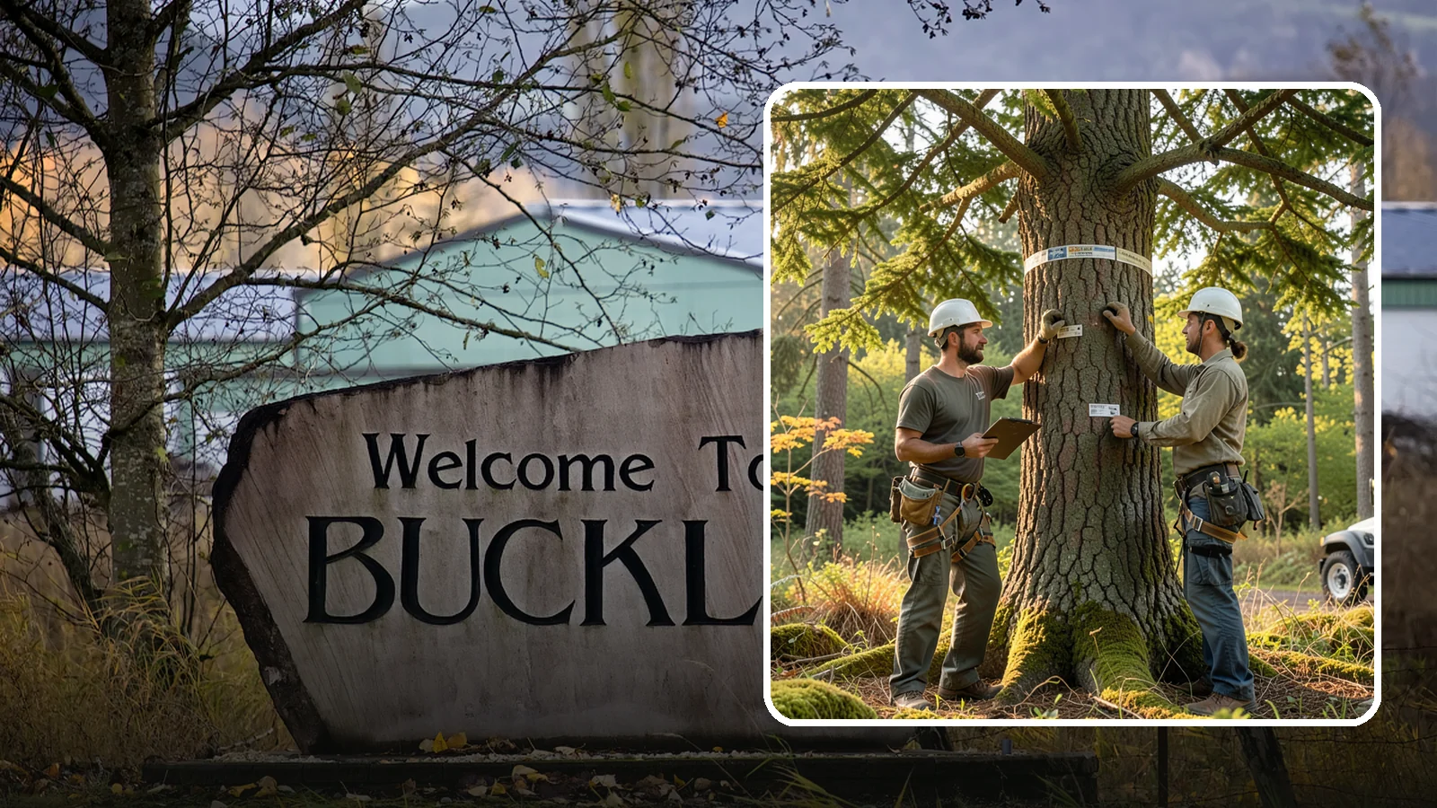 Tree inventory and tagging in Buckley, Pierce County, WA - The cataloguing and tagging of trees on a property.