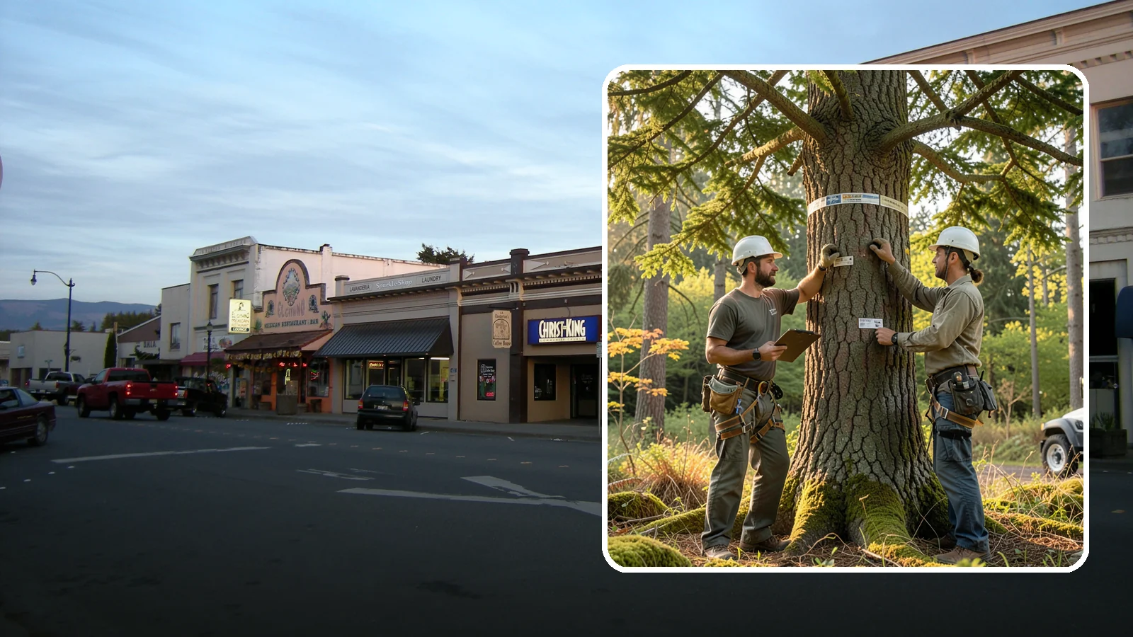 Tree inventory and tagging in Burlington, Skagit County, WA - The cataloguing and tagging of trees on a property.