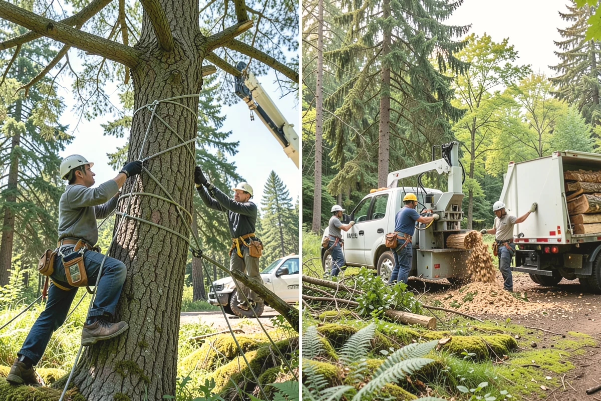 Tree inventory and tagging in Burlington, Skagit County, WA - Inspect the tree and its site