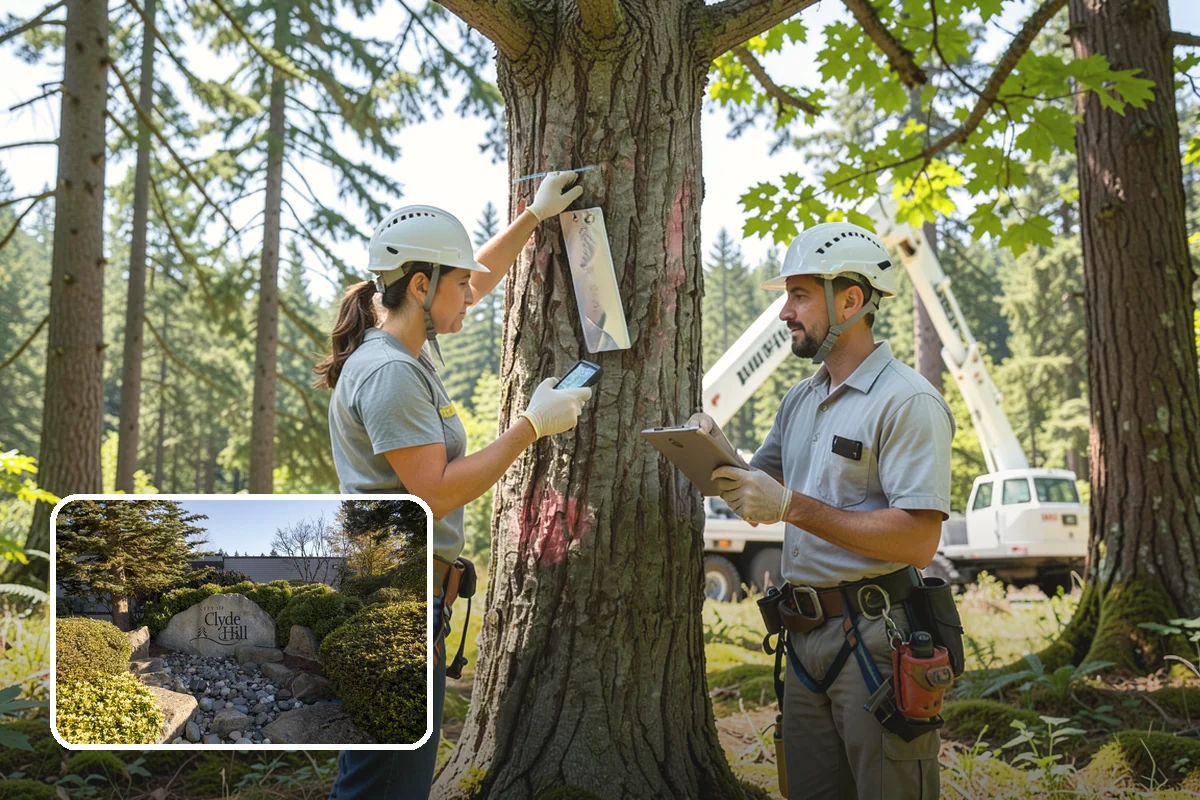 Tree inventory and tagging in Clyde Hill, King County, WA - Supports long-term tree health and stability