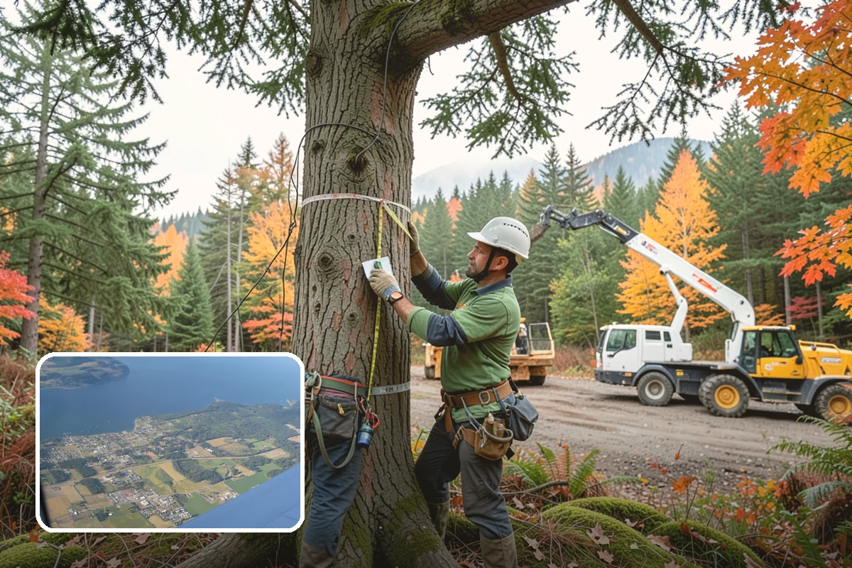 Tree inventory and tagging in Coupeville, Island County, WA - Supports long-term tree health and stability
