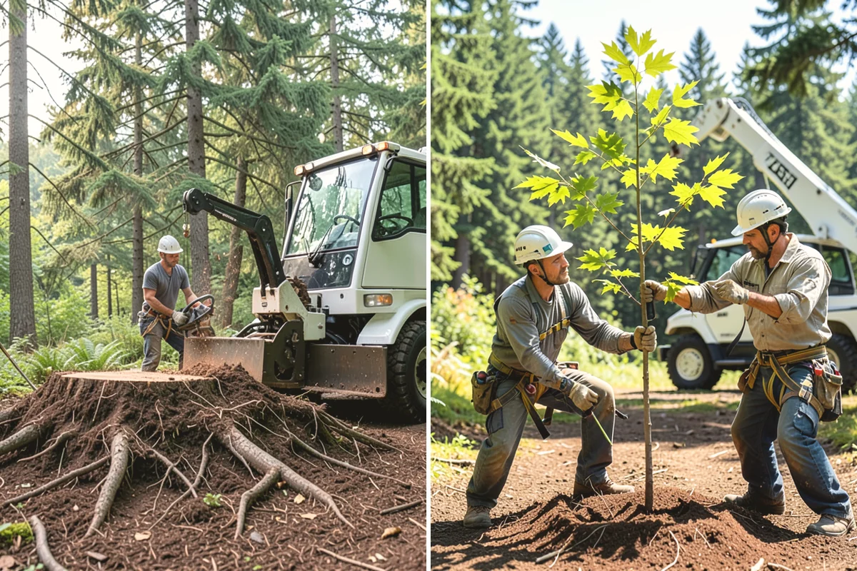 Tree inventory and tagging in Covington, King County, WA - Inspect the tree and its site