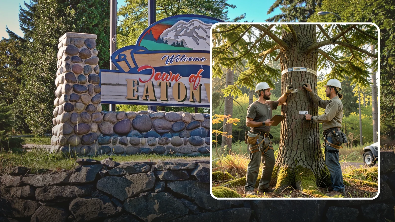Tree inventory and tagging in Eatonville, Pierce County, WA - The cataloguing and tagging of trees on a property.