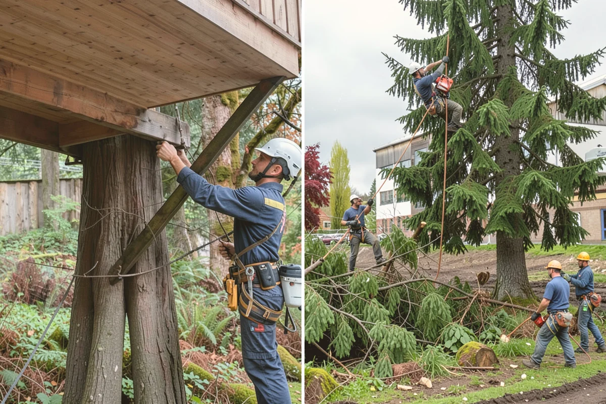 Tree inventory and tagging in Edmonds, Snohomish County, WA - Inspect the tree and its site