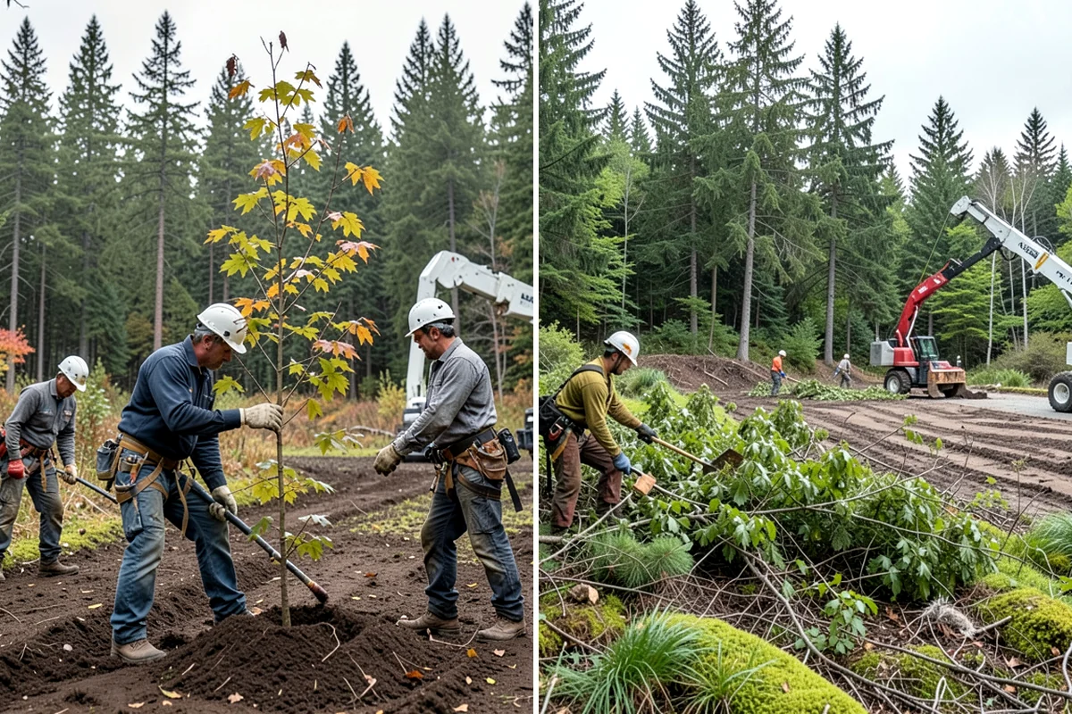 Tree inventory and tagging in Everett, Snohomish County, WA - Inspect the tree and its site